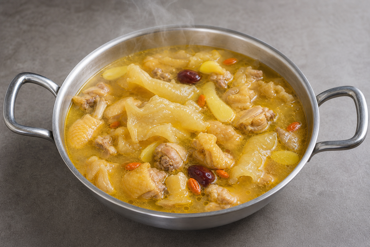 Yunnan fish maw chicken hot pot soup base P05 — China ingredient
