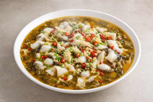Photorealistic Zigong pickled cabbage fish hot pot soup base P01 food image by VDAMO