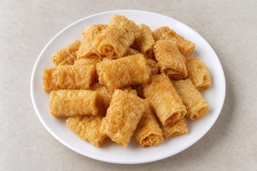 Chaoshan beef hot pot fried tofu skin rolls add-on menu photo, tofu menu images by VDAMO
