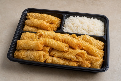 fried tofu skin rolls P08 — China dish