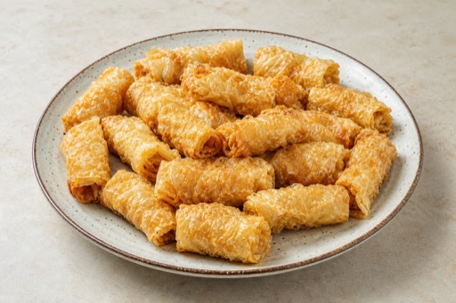 fried tofu skin rolls P10 — China dish