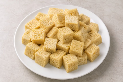 frozen tofu cubes menu photo, tofu menu images by VDAMO