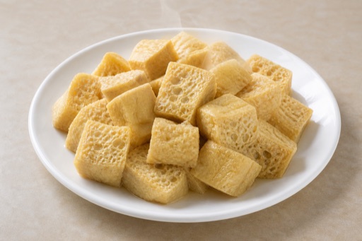 frozen tofu cubes P09 — China dish