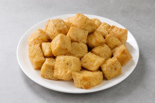 hot pot fried tofu cubes add-on menu photo, tofu menu images by VDAMO