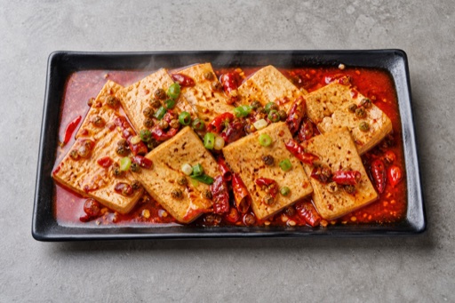 mala hot pot firm tofu add-on P02 — China dish