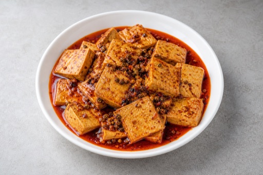 mala hot pot firm tofu add-on P09 — China dish