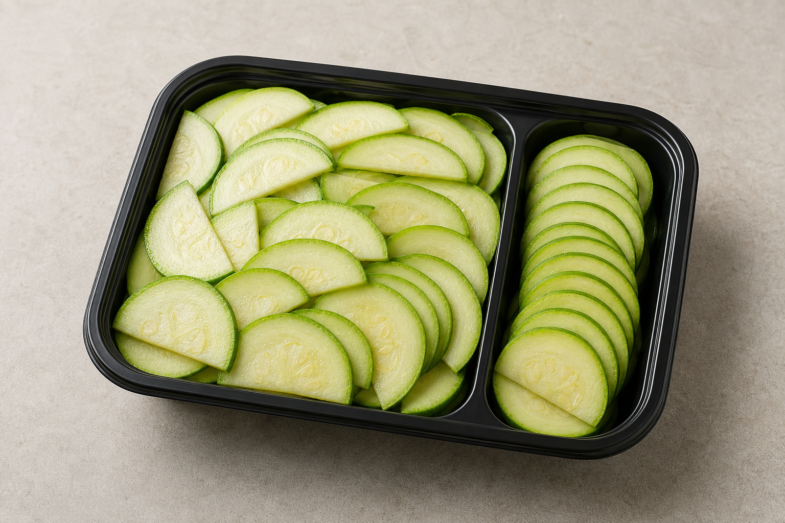 zucchini slices P08 — China dish