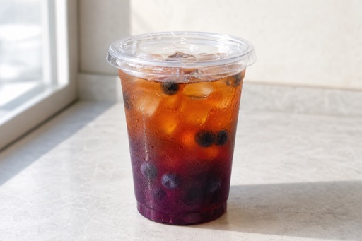 Photorealistic blueberry iced tea P06 food image by VDAMO