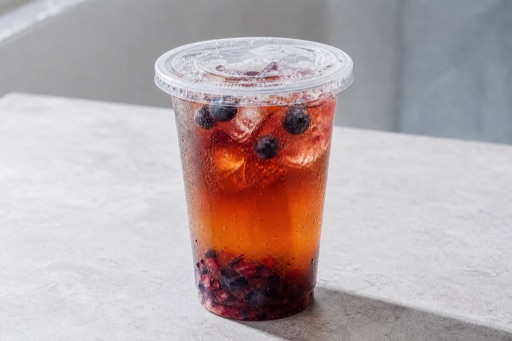 Photorealistic blueberry iced tea P07 food image by VDAMO