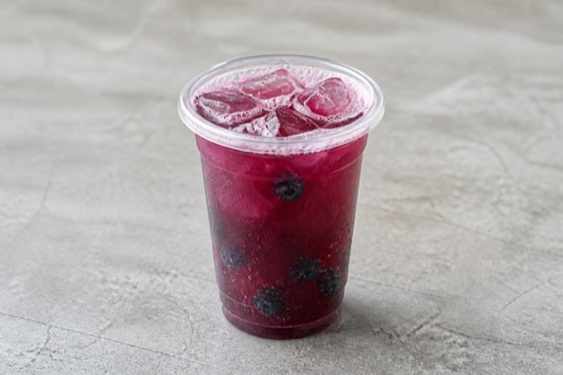 Photorealistic blueberry sparkling drink P09 food image by VDAMO