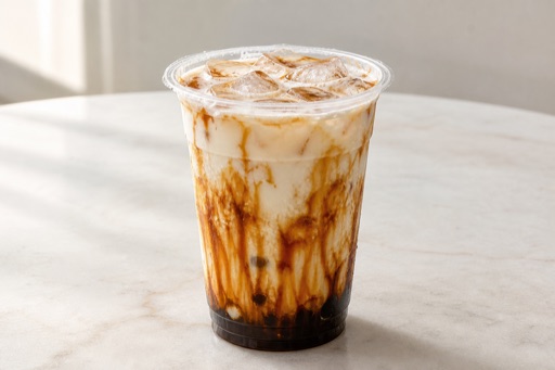 Photorealistic Brown sugar fresh milk P07 food image by VDAMO