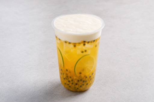 cheese foam passion fruit green tea P04 — Cina piatto