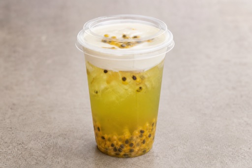 cheese foam passion fruit green tea P05 — Cina piatto