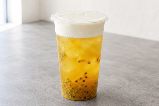 cheese foam passion fruit green tea P07 — Cina piatto