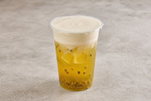 cheese foam passion fruit green tea P09 — Cina piatto
