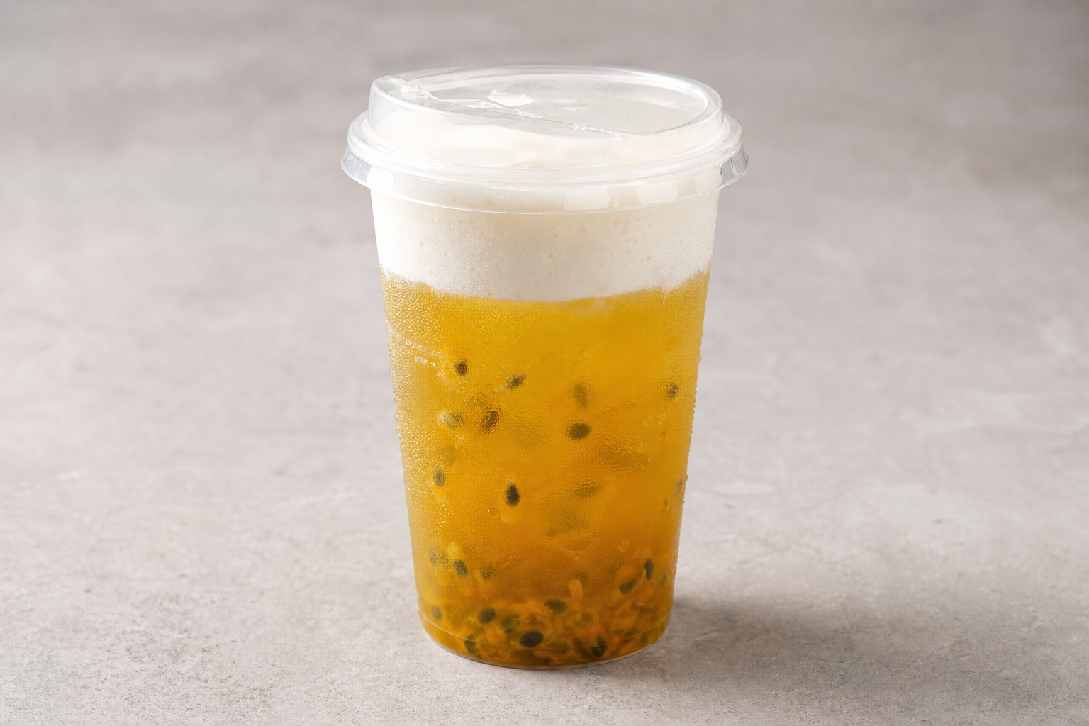cheese foam passion fruit green tea P01 — Cina piatto