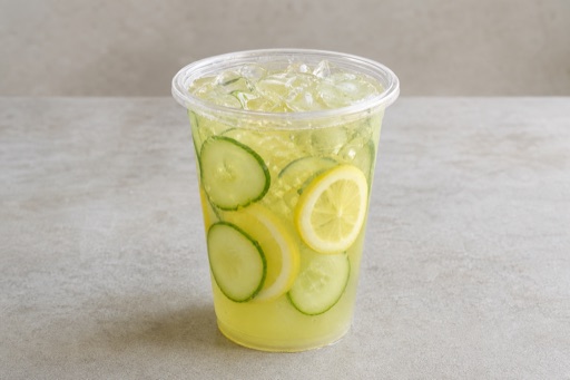 Photorealistic cucumber lemon tea P06 food image by VDAMO