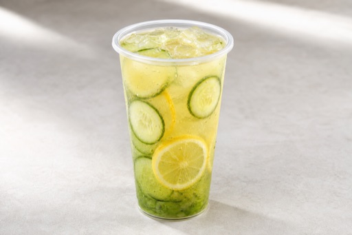 Photorealistic cucumber lemon tea P07 food image by VDAMO