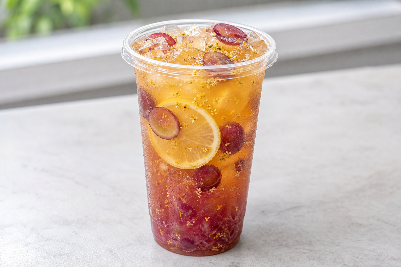 grape lemon osmanthus oolong tea P04 — China dish