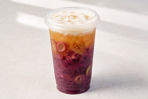 Photorealistic grape oolong tea smoothie P07 food image by VDAMO