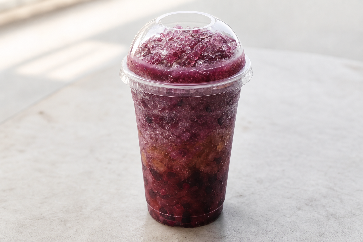 Photorealistic grape oolong tea smoothie P01 food image by VDAMO