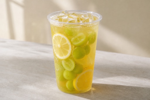 green grape four seasons oolong lemon tea P07 — China dish