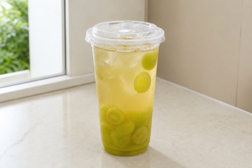 green grape jasmine green tea fresh fruit tea P07 — Cina piatto