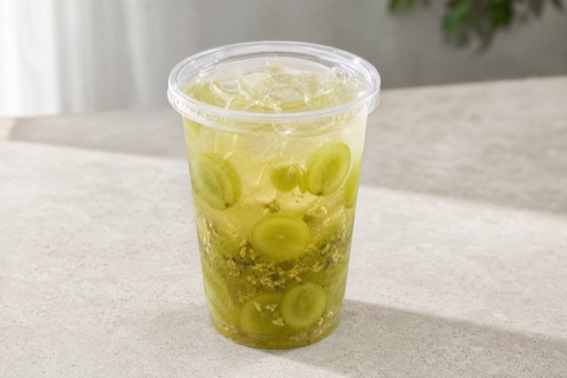 green grape jasmine green tea fresh fruit tea P10 — Cina piatto