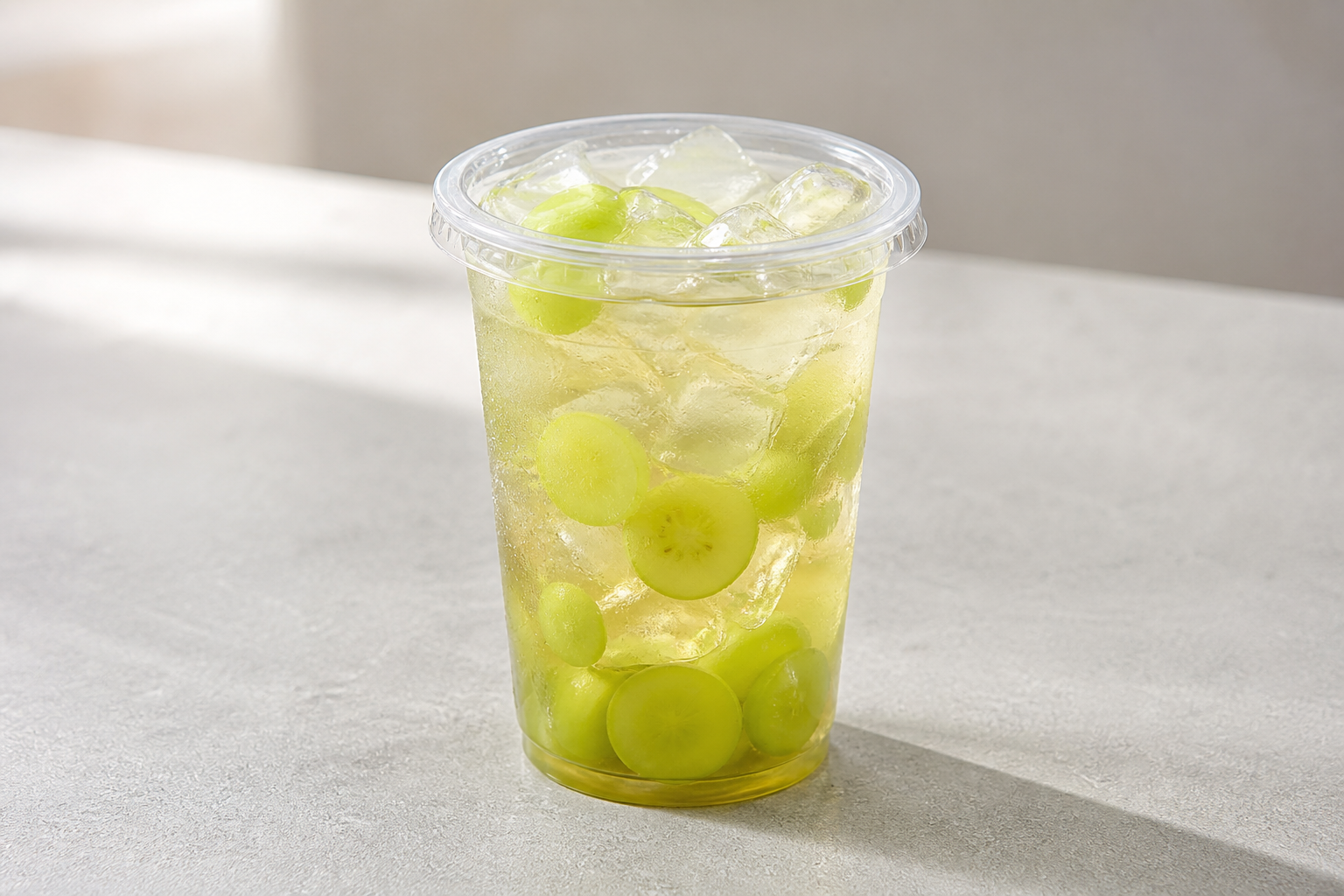 green grape jasmine green tea fresh fruit tea P01 — Cina piatto