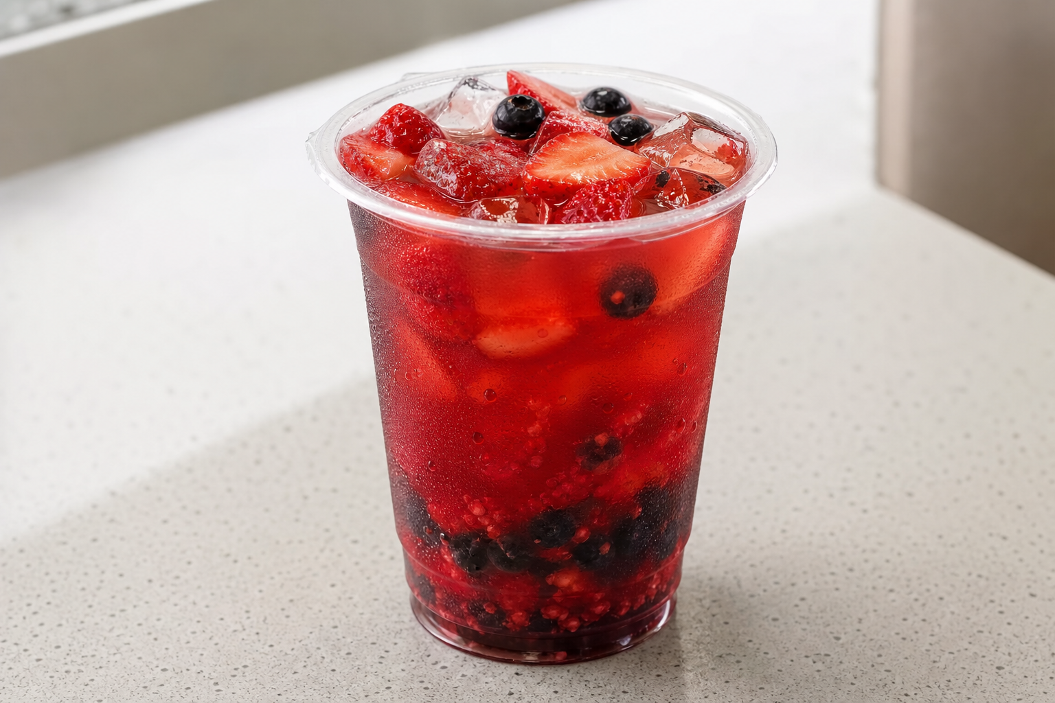 Mixed berry fruit tea P05 — China dish