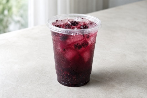 Photorealistic mulberry iced tea P05 food image by VDAMO