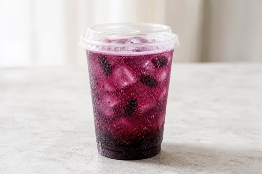 Photorealistic mulberry sparkling drink P01 food image by VDAMO