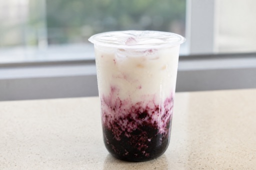 mulberry yakult drink P02 — China dish