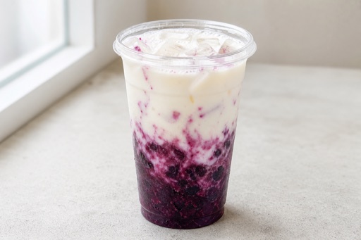 mulberry yakult drink P07 — China dish
