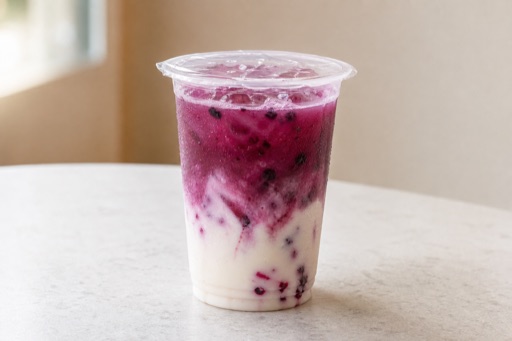 mulberry yakult drink P09 — China dish