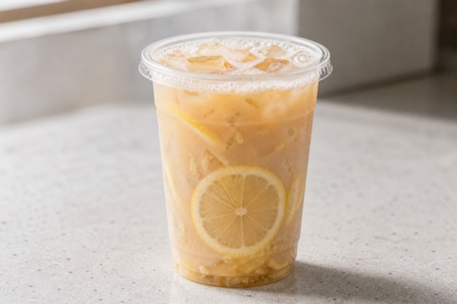 oat milk hand-shaken lemon tea P04 — China dish