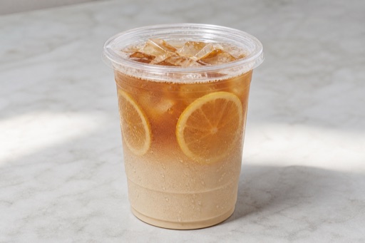 oat milk lemon black tea P06 — China dish