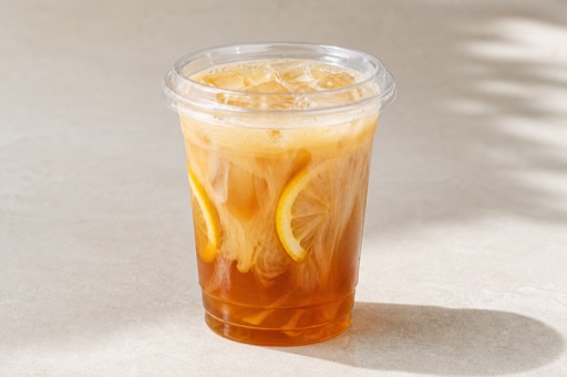 oat milk lemon black tea P08 — China dish