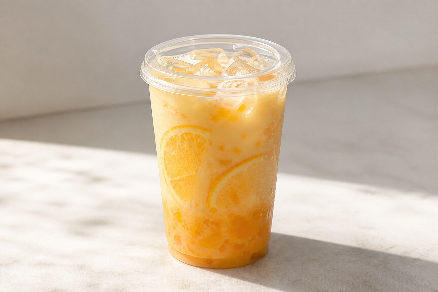 orange yakult drink P01 — China dish