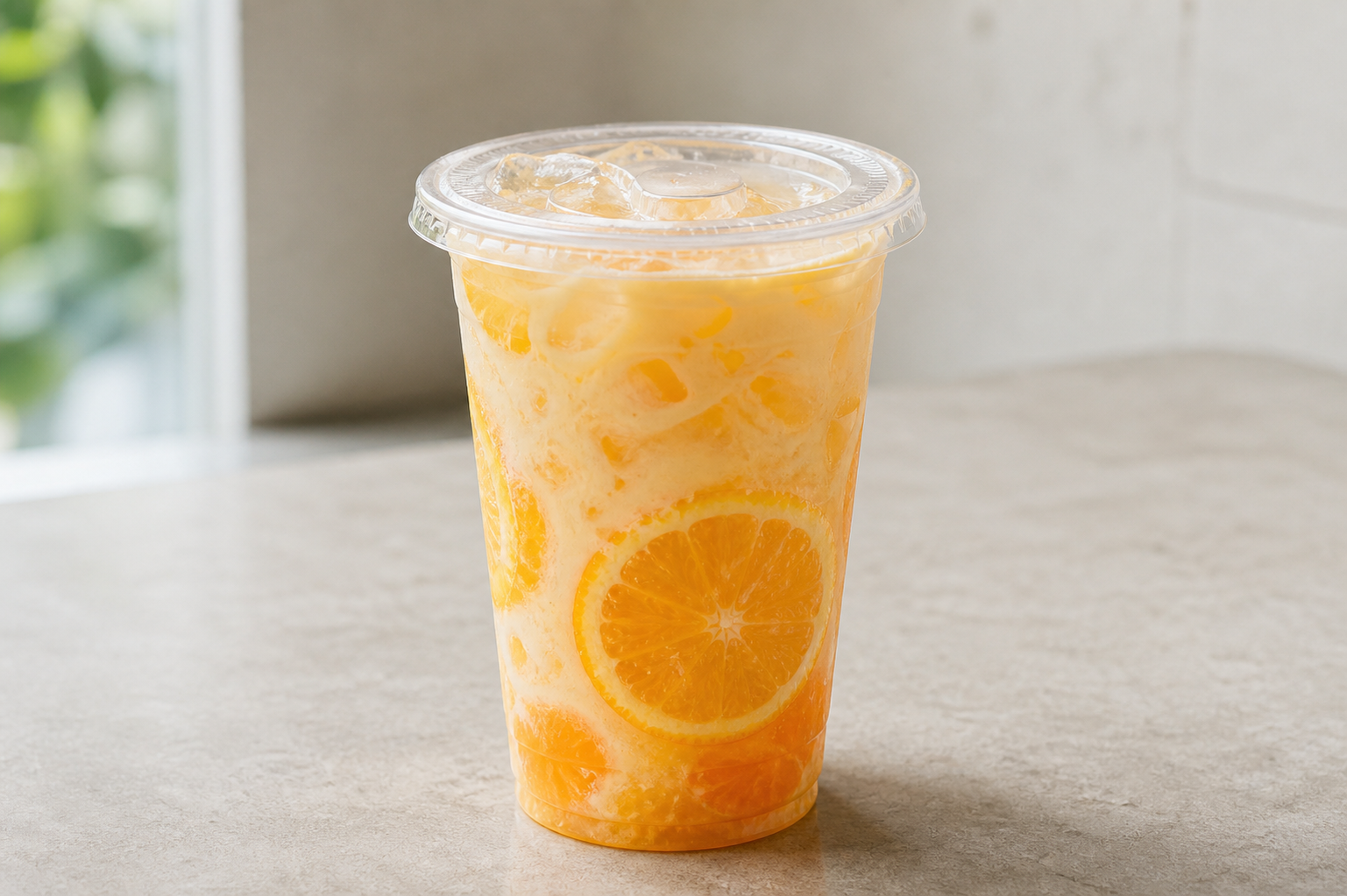orange yakult drink P04 — China dish