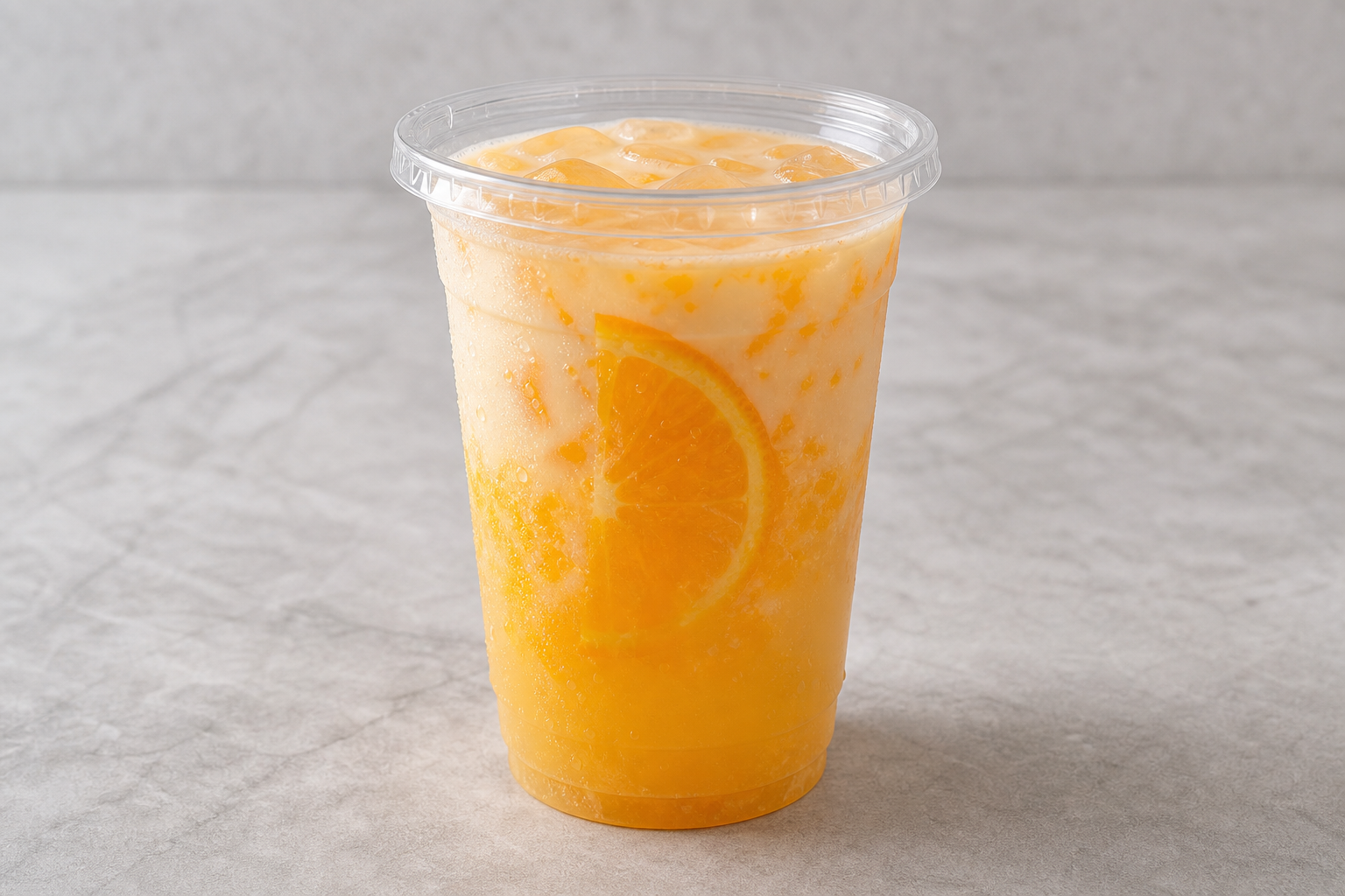 orange yakult drink P06 — China dish