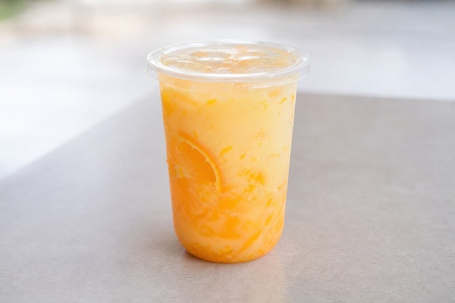 orange yakult drink P09 — China dish