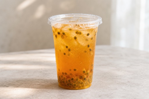 passion fruit oolong tea sparkling drink P08 — Cina piatto