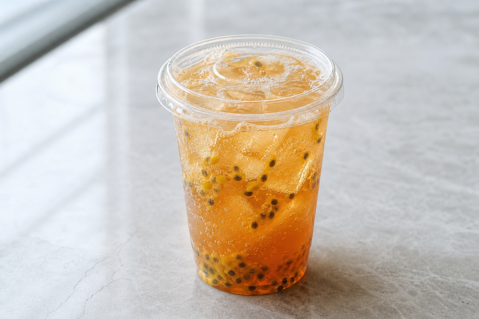 passion fruit oolong tea sparkling drink P01 — Cina piatto