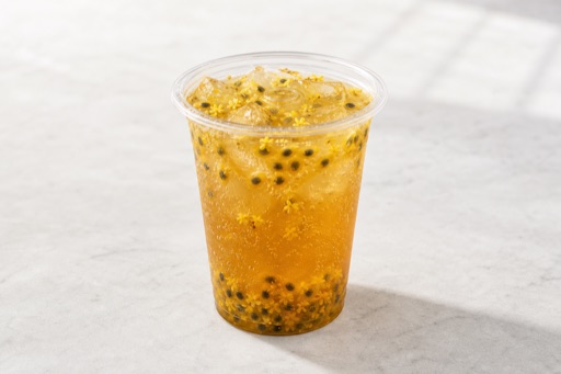 passion fruit osmanthus oolong sparkling drink P05 — China dish