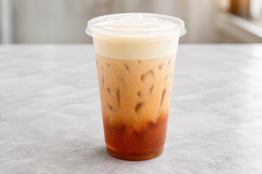 rich milk cheese foam tea P03 — China dish