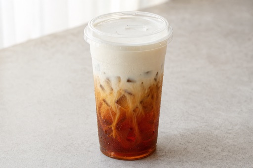 rich milk cheese foam tea P07 — China dish