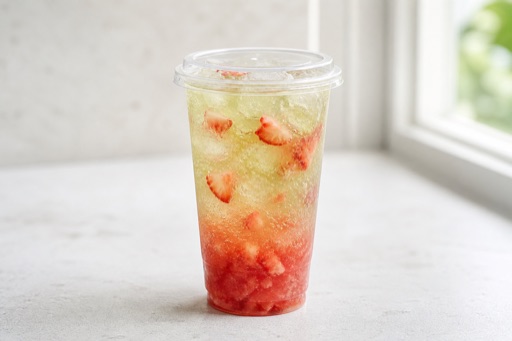 strawberry jasmine green tea sparkling drink P07 — Cina piatto
