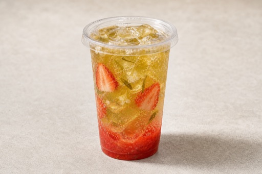 strawberry jasmine green tea sparkling drink P10 — Cina piatto