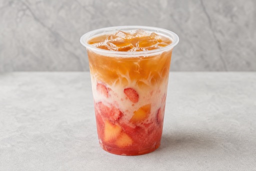 strawberry peach ya shi xiang tea P02 — 중국 요리